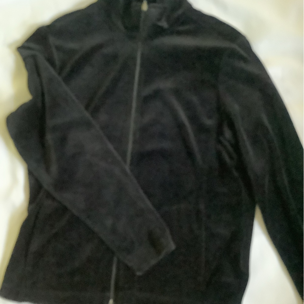 Black velvet jacket